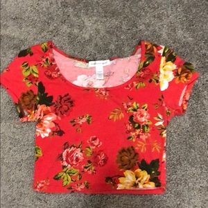 Flower crop top